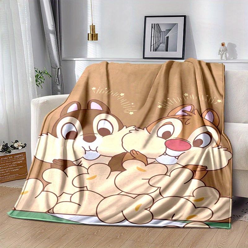 1pc,"Charming Chip 'n Dale Blanket Perfect for Home Decor, Couch Cover, Outdoor Use, Travel , Office Nap