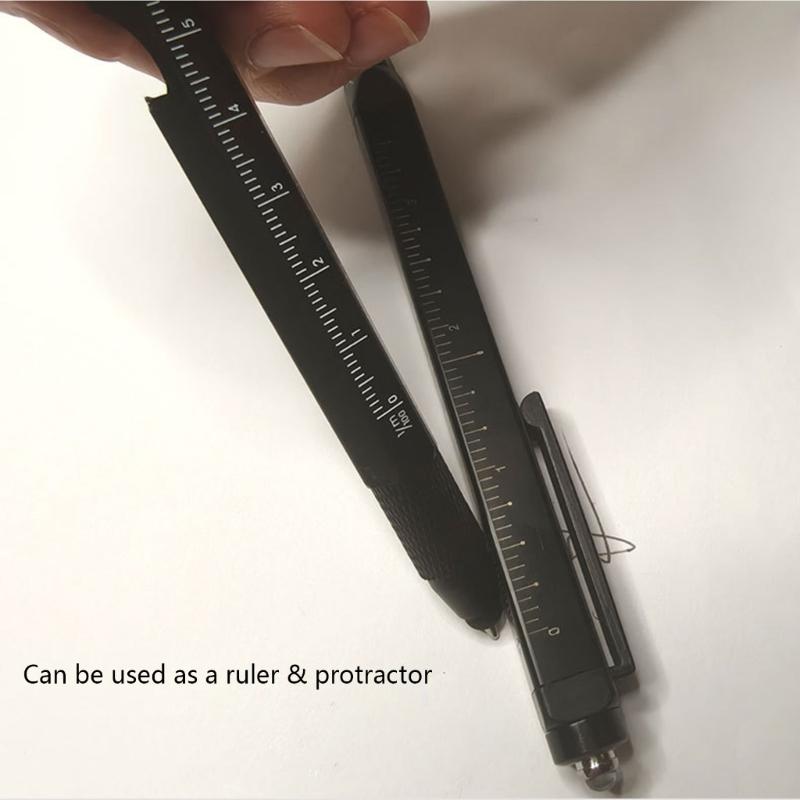 Multifunctional 14 In 1 Multitool Pen Gadgets with Screwdrivers Ruler Bottle Opener Scissors LED Light Wrenth for Men Dad
