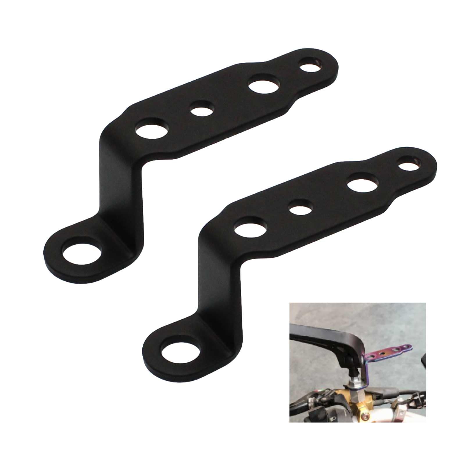 

Funriche Кронштейн для противотуманных фар мотоцикла, Монтажное отверстие, 0,4 дюйма (10 мм), Кронштейн зеркала, Удлинитель