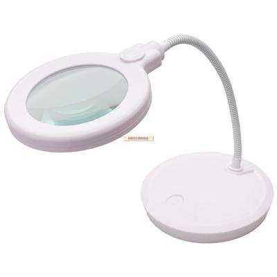 Magnifying Glass Stand Magnifier with Glass 2x 24 LED USB Adjustable Perfect Gift for Day or Respect for the Aged Day MIZAR-TEC Lens, Magnification,