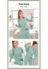Women's Spring Autumn Long Sleeve Cute Pajama Set - Thin Casual Petite Homewear