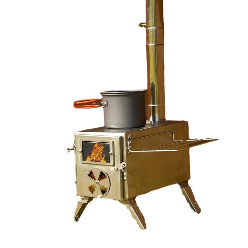 Foldable Portable Stainless Steel Outdoor Camping Wood Stove Standard