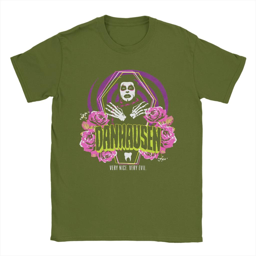 Vintage Danhausen Wrestler Wrestling Very Nice Very Evil TShirts for Unisex Crew Neck Cotton T Shirt Short Sleeve Tees Unique Tops