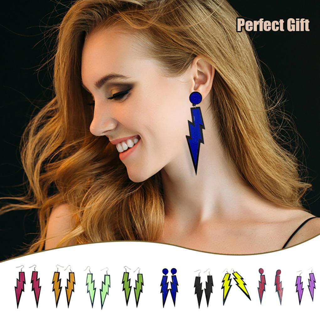 1 Pair Ear Flash Stylish Ear Pendant Delicate Fashion Earrings Accessory Party Drops Favors Hoop for Banquet Daily Dress