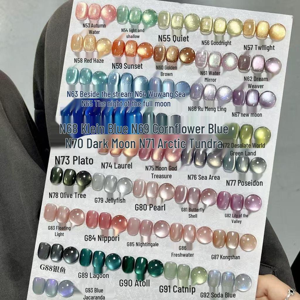2025 Soft Gold Series Cat Eye Pearlescent Nail Polish