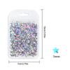Colour Holographic Laser Nail Glitter Mix Star Shape For Nail Art Nail Charm 3Mm Star Bling Decoration Accessories