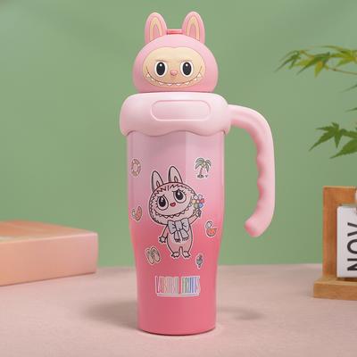 Stainless Steel Straw Cup Large Capacity Portable Thermal Insulation Water Cup