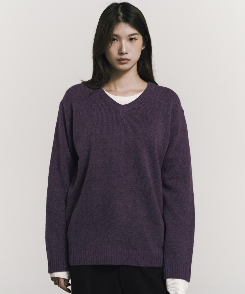 Nigaennikol [Essential] Classical Soft V Sweater_10 Color