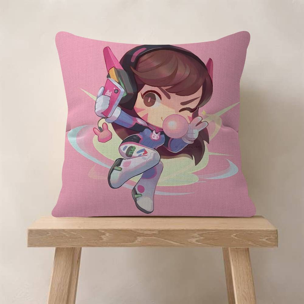 Pop Game O-Overwatch Cushion Cover Pillowcase Upholstery Sofa Throw Pillow Home Decor Pillowcas