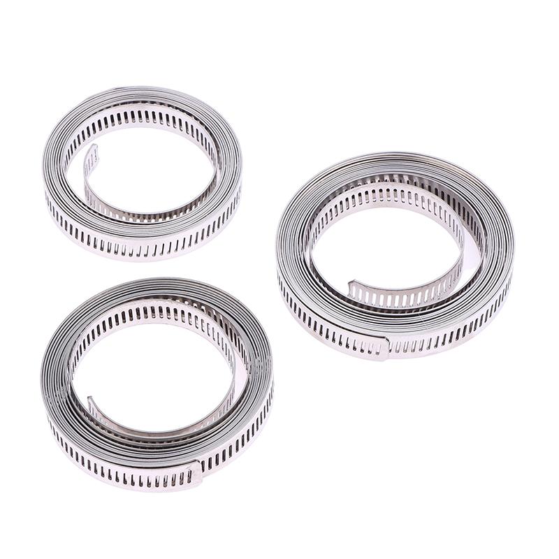 304 Edelstahl Schlauchschellen Band Sortiment Kit DIY Verstellbar Große Schneckenradklemmen Befestigungselemente Kraftstoffleitung