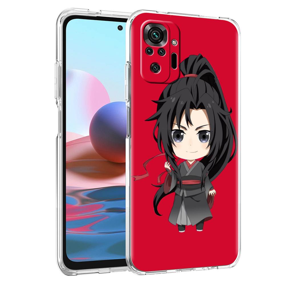 Grandmaster Mo Dao Zu Shi Anime Luxury Phone Case For Xiaomi Redmi Note 12 11 10 9S 9 8 Pro 7 8T 9C 9A 8A K40 Pro+ Clear Cover