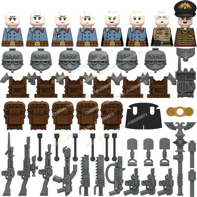 Moderner Pyro Soldat Sergeant Signal Corps Scharfschütze Ausbilder Bausteine Steine Zubehör Kopf Waffe Kinderspielzeug N201-208
