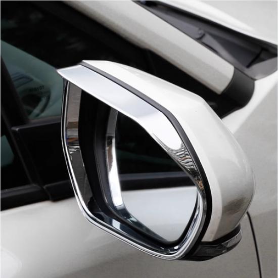 For Toyota Camry 2018-2026 Chrome Rain Eyebrow Rearview Mirror Frame
