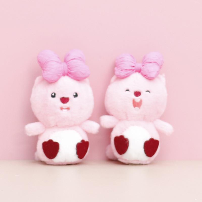 Keychain Loopy Bow Cute Cartoon Girl Backpack Decorative Pendant Plush Doll