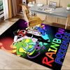 1 Stück Regenbogen-Kreaturen Teppich für Spielzimmer Schlafzimmer Wohnzimmer Sofa Heimdekoration, Kinder Spielbereich Teppich Rutschfeste Fußmatte Y72944