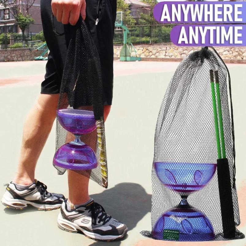 Portable Diabolo Chinese Yoyo Set Professional Fitness Gear For Adults Kids Family Outdoor Indoor Agility Exercise