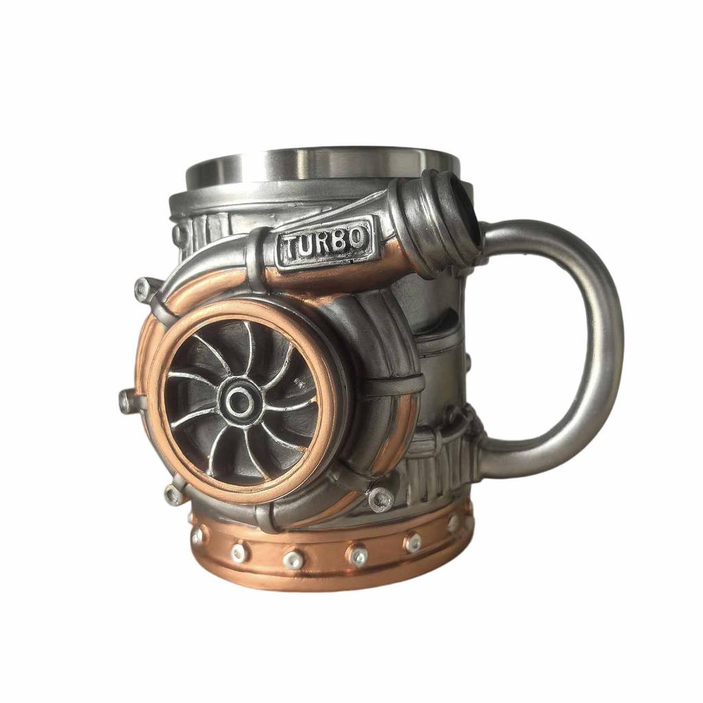 10.14oz Engine-themed Coffee Mug, Personalized Coffee Mug, Creative Car Engine Coffee Mug, A Perfect Gift For Car Enthusiasts.