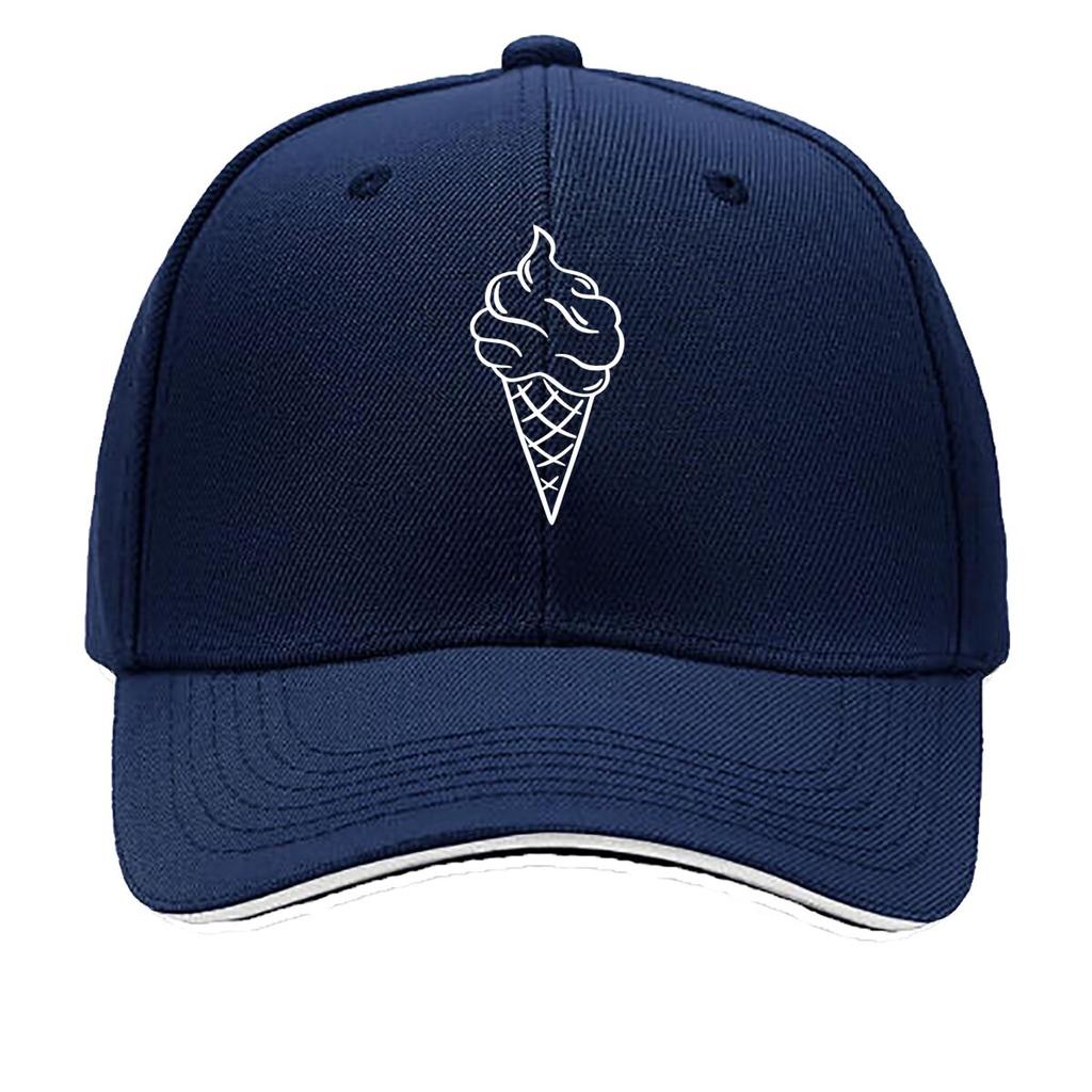 National Ice Cream Cone Day Ice Cream Sun Caps Luxury Cap Anime Hat Hat Beach Golf Wear Unisex Women Sandwich Baseball Cap