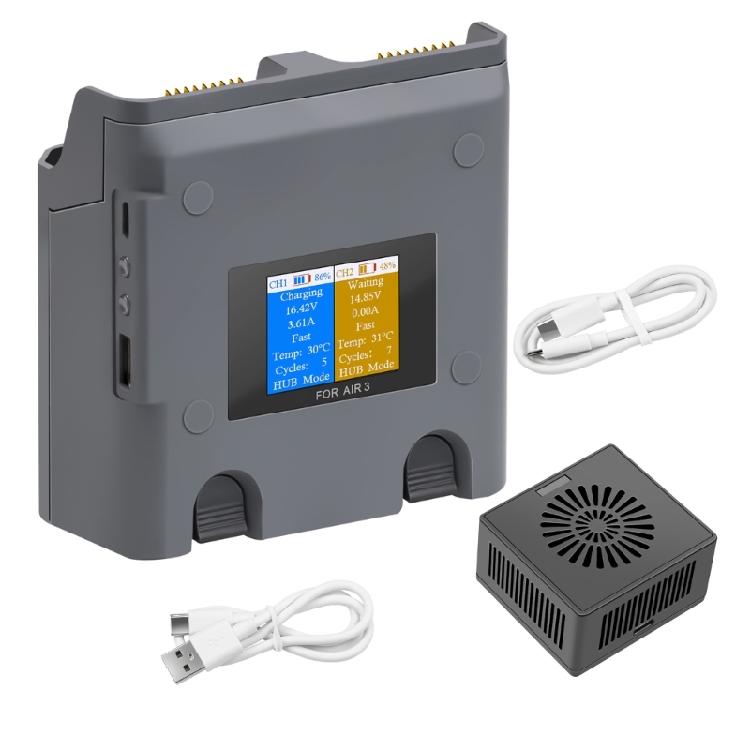 Battery Charging Hubs for Air 3 Flights Battery Charger USB 5V 3A Input Charging Two Batteries Accessories