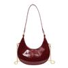 Niche texture handbag women's 2025 new simple crescent bag spring fashion chain shoulder messenger bag