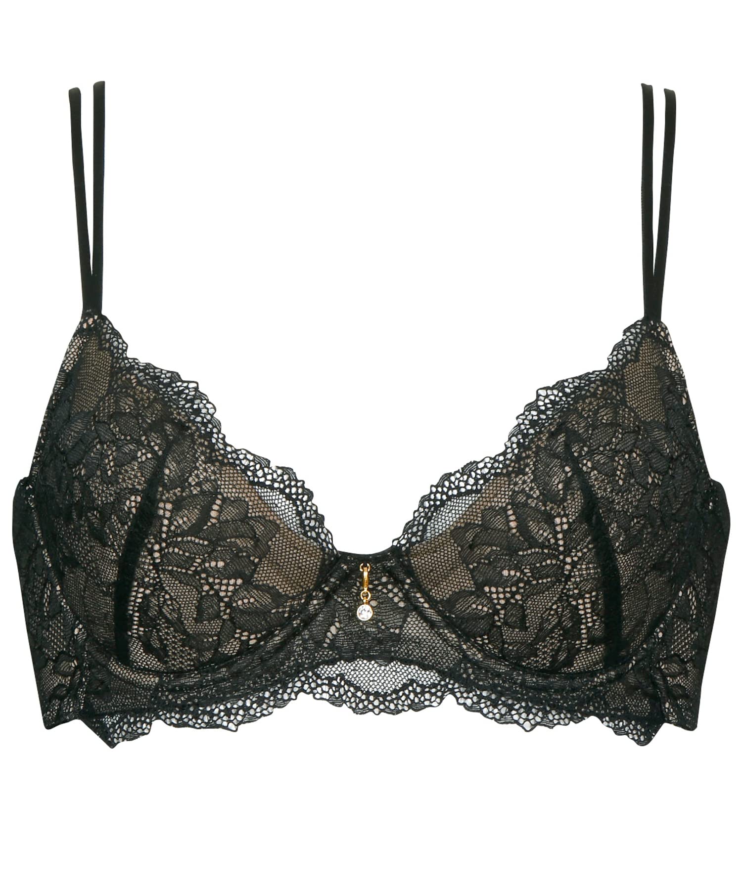 

Bra Wing Lesiage Stylish straps that can be seen even under outerwear cup PB1000 BL C75 [Wing/Wacoal] two-way [1000 Series] 3/4 Women s