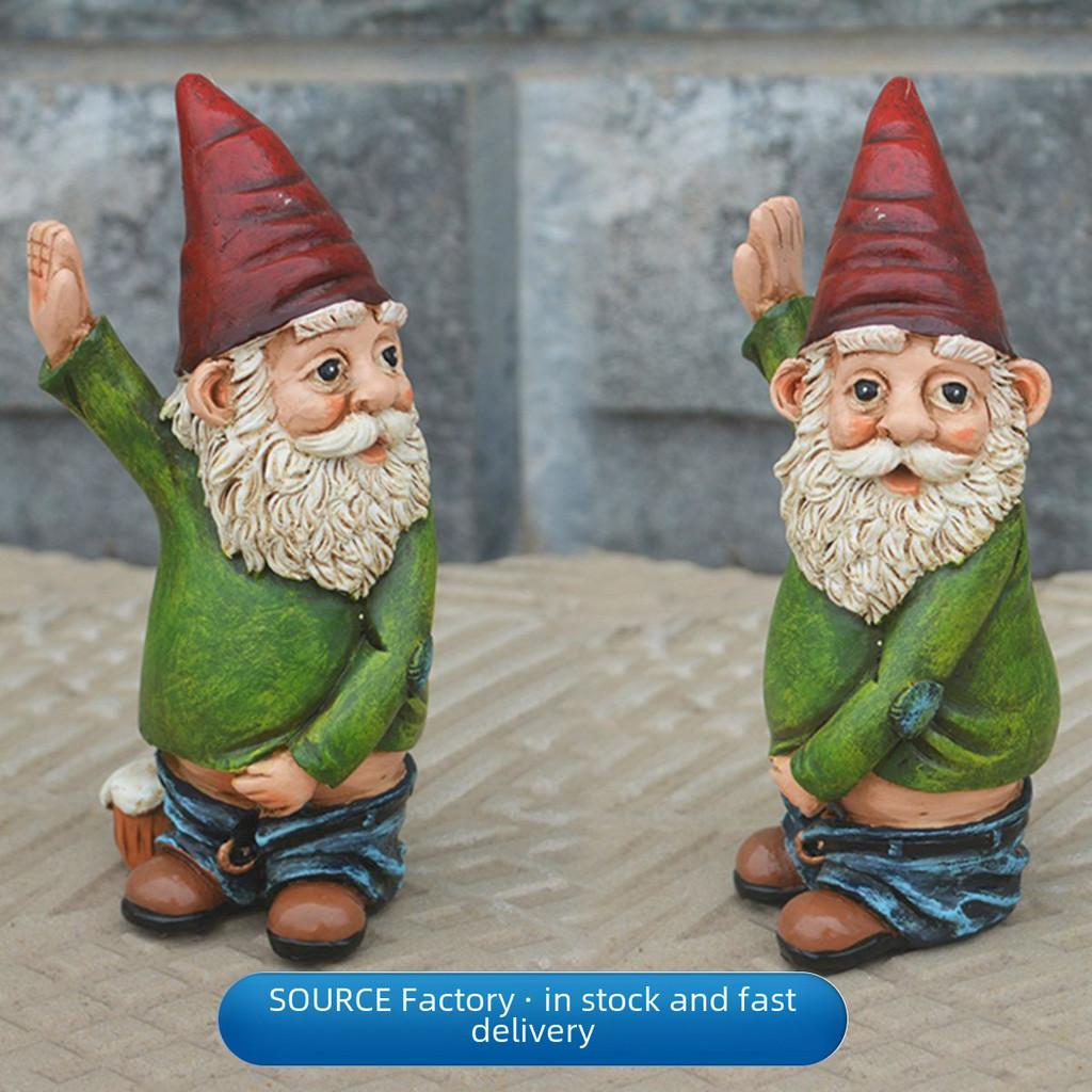 Charming Resin Gnome Statue Whimsical Dwarf Figurine For Christmas Garden Decor