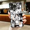 A-Attack On T-Titan Anime Weiche Handyhülle Für iPhone 15 16 17 Air 14 Pro Max 16E Plus 13 12 Mini Galvanisiert Anti-Fall Fundas