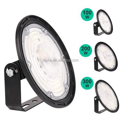 EU-Lager Industrielles UFO LED Hallenbeleuchtung 100W 200W 300W 6500K Langlebige Industrielle LED-Leuchte für Fabriken IP65 Werkstatt