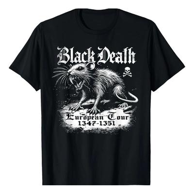 Camiseta Black Death European Tour Plague Rat Medieval Histo