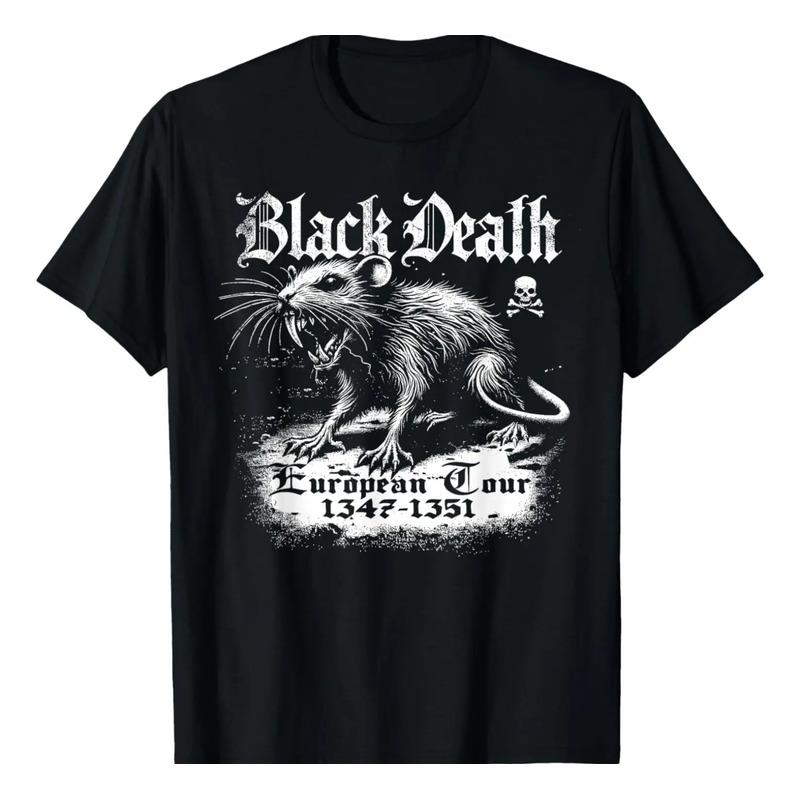 Camiseta Black Death European Tour Plague Rat Medieval Histo S разноцветный