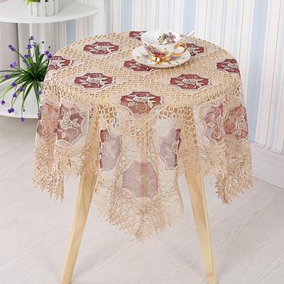 New Chinese Embroidery Round Tablecloth Lace Hollow Table Cloth Coffee Table Cloth TV Counter Cloth Long Tablecloth