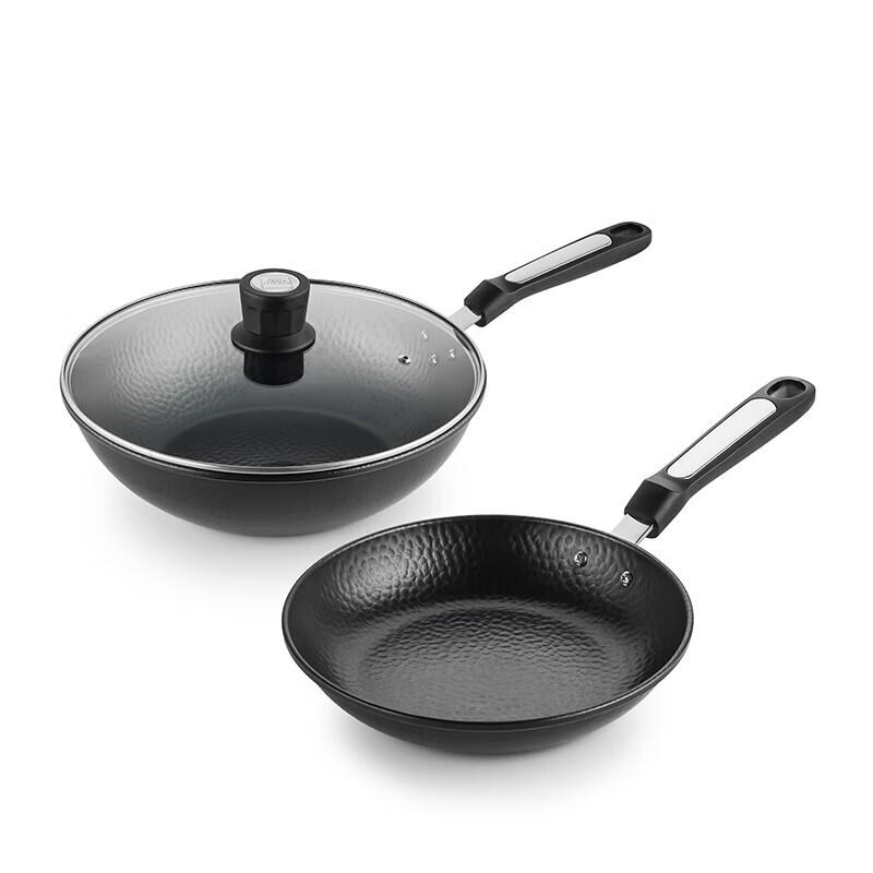 Набор чугунных воков и сковородок Corning Refined Iron Hammered