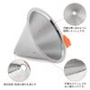 Moniko Coffee Dripper, Separable Stainless Steel Filter, 2-Layer Mesh, Paperless, Conical Shape, Lightweight, Reusable, 1-4 Cup Capacity