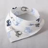 Haklapp Bomull Bandana Haklappar Baby Babador Matning Smock Spädbarn Burp-dukar Tecknad Saliv Handduk Bebis