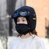 Winter Cycling Glasses Ear Protection Face Protection Hat Thickened Wind-proof Hat