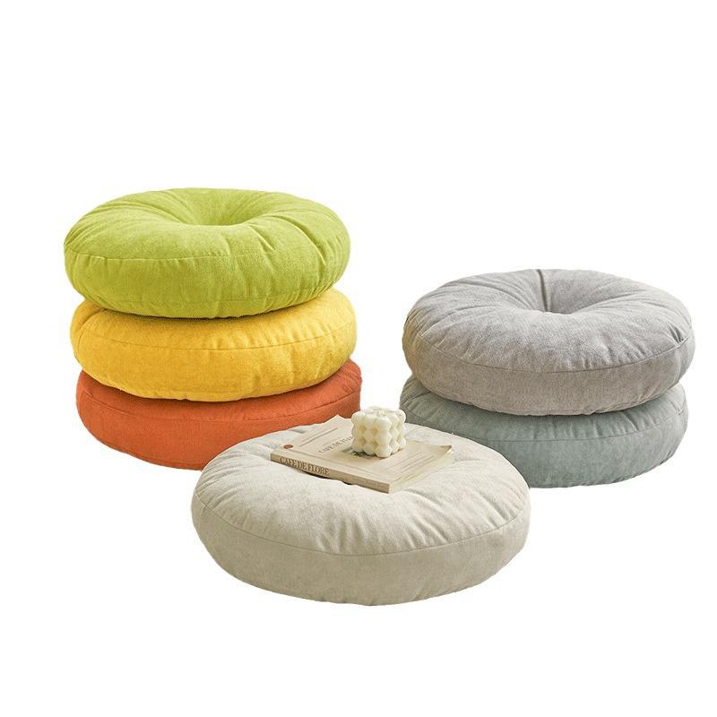 Thickened Chenille Round Tatami Seat Cushion for Living Room & Balcony
