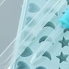 Blue Moon Stars and Heart Cube Tray Silicone Mould Silicone Star Shaped Cube Trays  Chocolate