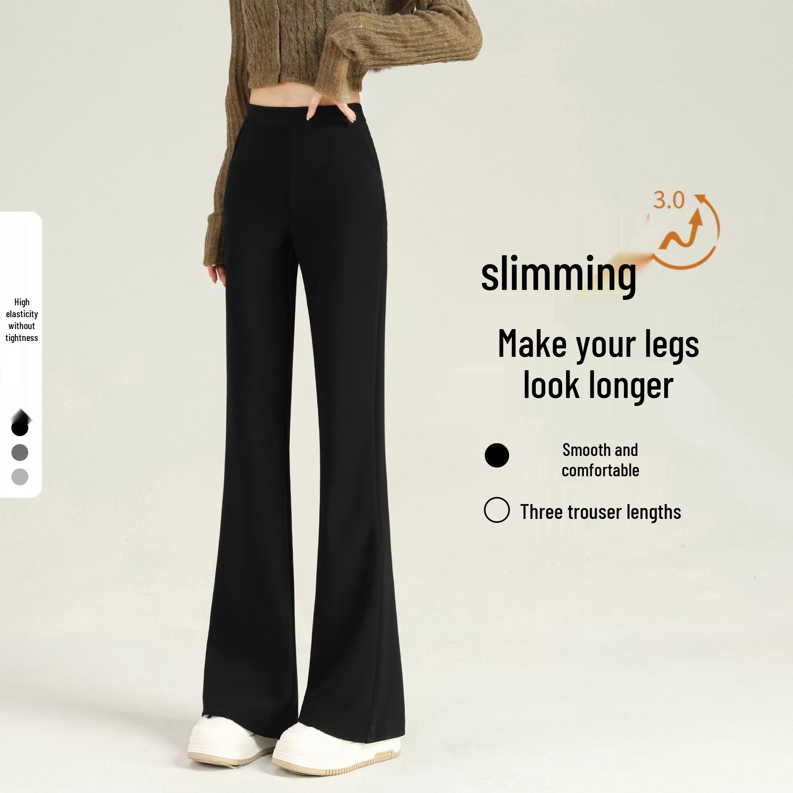 

Women s High Waist Black Fleece Flared Pants - 2026 Winter Style XS (70-79 lbs)
