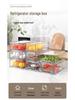 Clear Multilayer Refrigerator Organizer Box for Food, Fruit, Eggs, and Dumplings