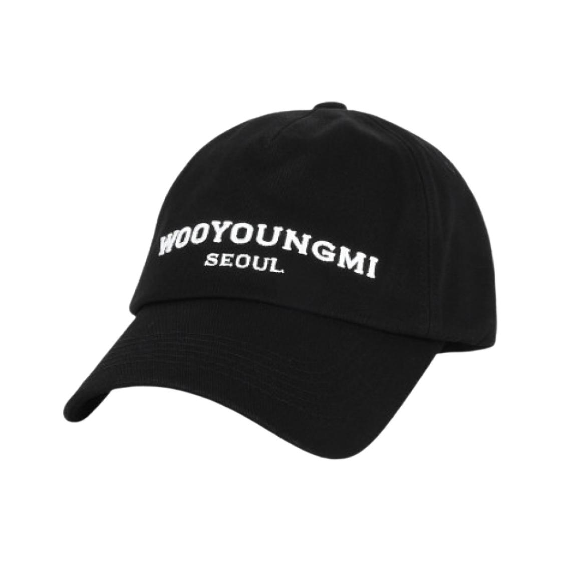 WOOYOUNGMI Seoul Embroidered Ball Cap Black - 23FW ONE SIZE чёрный