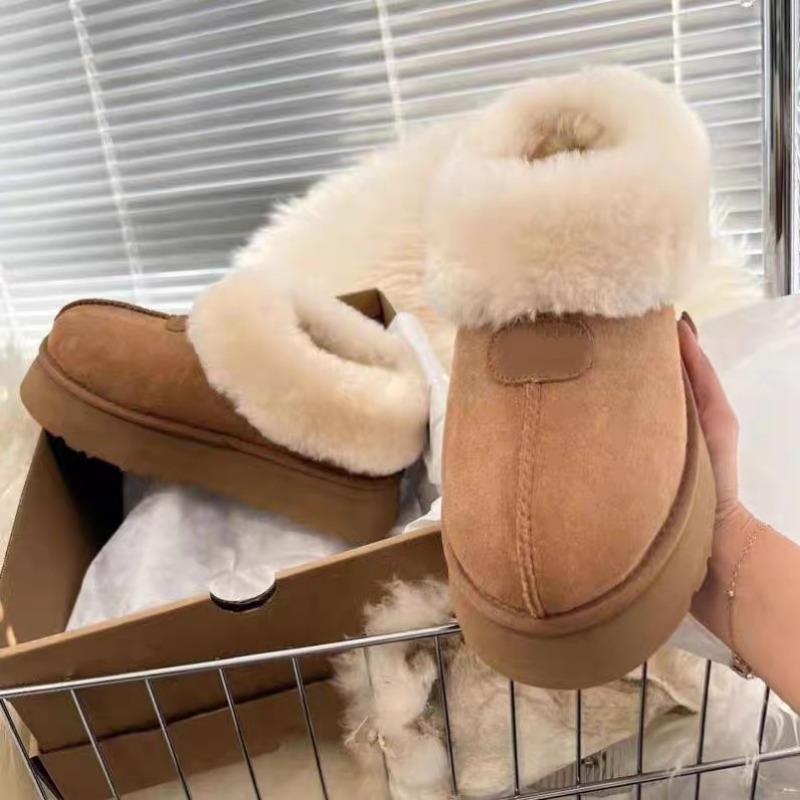 Moda Inverno Punta Rotonda 2024 Vendita Calda Stivali da Neve da Donna con Suola Spessa Donna Caldi Peluche Tacco Medio Impermeabili Casual Caldi Stivali da Neve