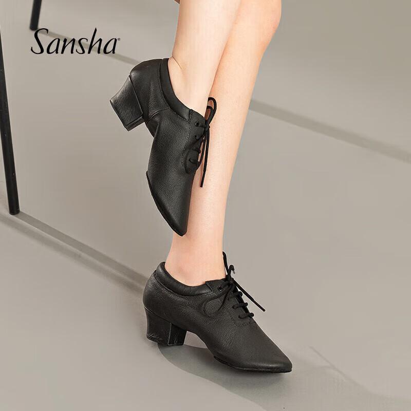 

Sansha Women s Mid-Heel Soft-Sole Latin Ballroom Dance Shoes 38