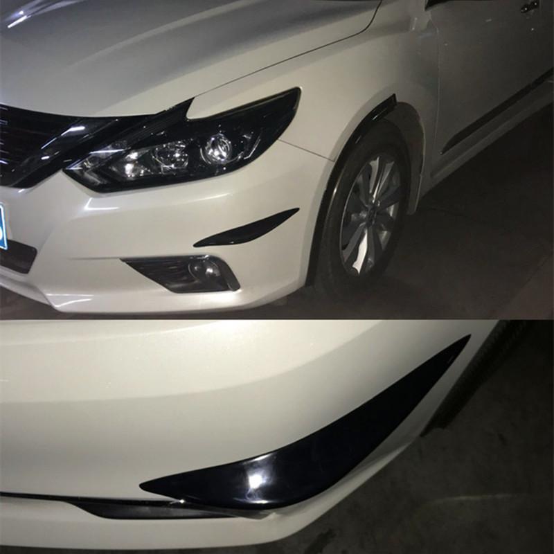 2Pcs Car Bumper Protector Guard Corner Anti-Scratch Anti-collision Decorative Protection Strips Front Rear Bumpers Car