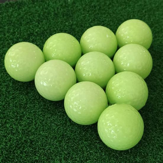 Golf Ball Fluorescent Automatic Light Absorption Wear-resistant Good Elasticity High-Strength Best Hitting Environmentally Friendly Glow in The Dark