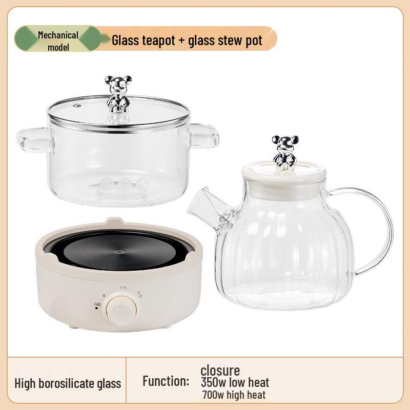 Baiduoyang Glass Electric Stew Pot & Teapot