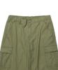 WACKY WILLY Wide Cotton Cargo Elastic Waist Pants Olive