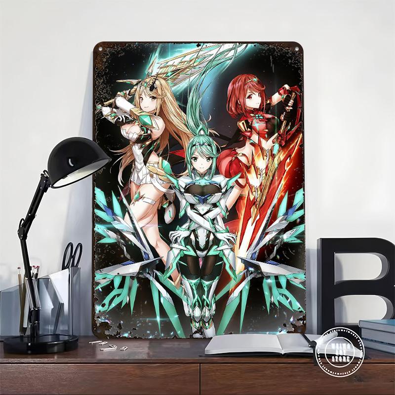 Fantasy 3 Angel Metal Poster Customized Wall Art Retro Vintage Tinplate Signs for Man Cave Modern Home Decoration Luxury House