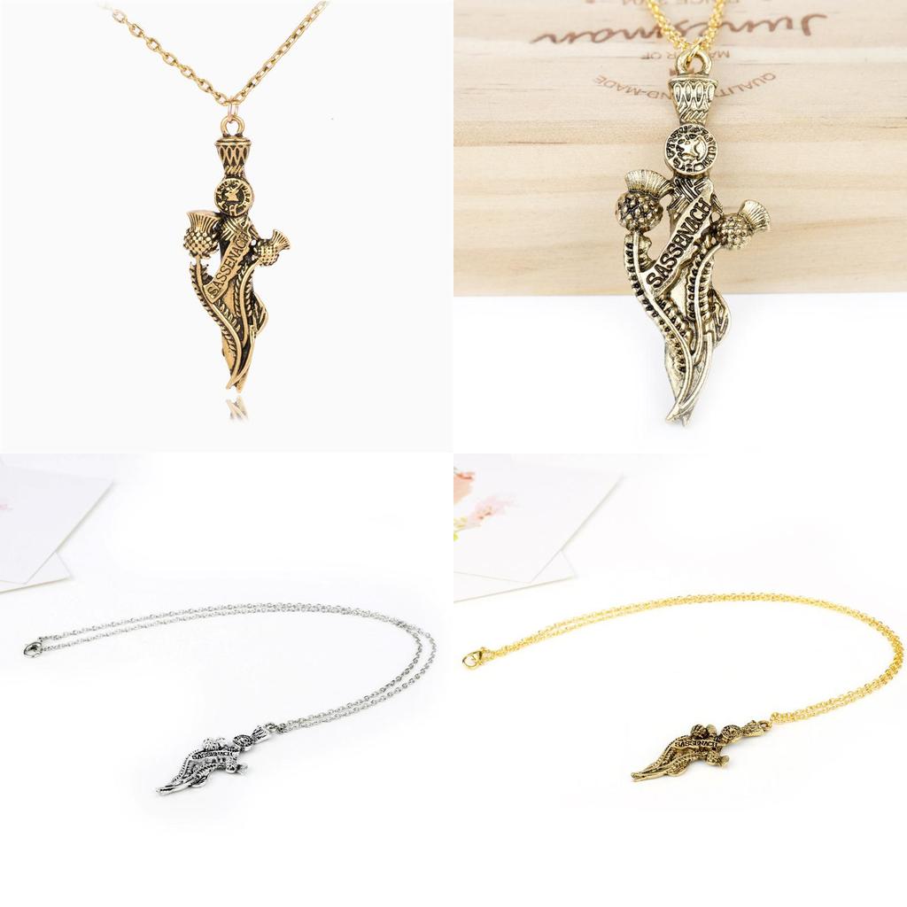 Outlander Sassenach Pendant Necklace With Chain For Anniversary Or Travel Souvenir