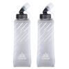 TRIWONDER TPU Foldable Water Sports Bottle for and Soft Hydration Bottle 420ml Bottle, Running, Marathons, Cycling, Hiking, (Gray, - 2-Pack)