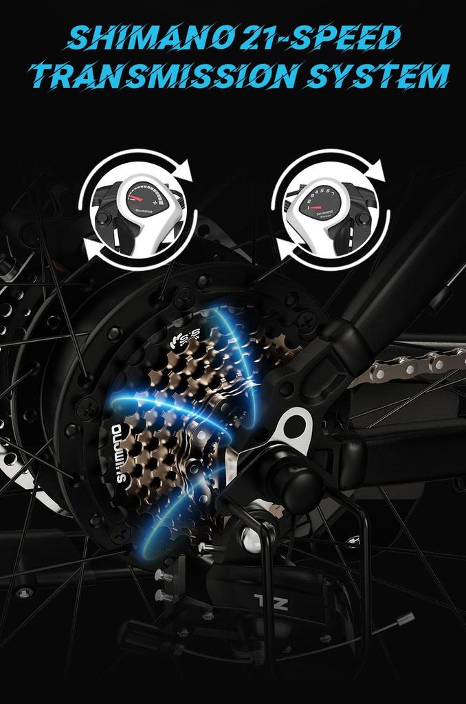 DUOTTS C29 Electric Bike 750W Brushless Motor Ebike 29*2.1 Inflatable Tires with Shimano 21 Speed Gear System 15AH Battery for 50-60 Km